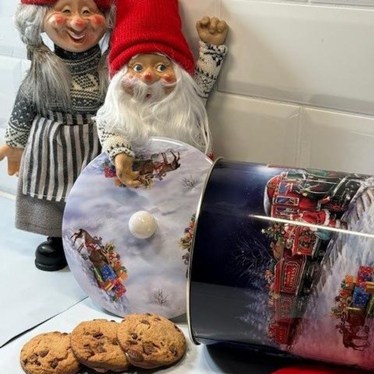 Kakeboks Santa Express, rund