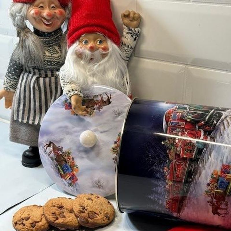 Kakeboks Santa Express, rund