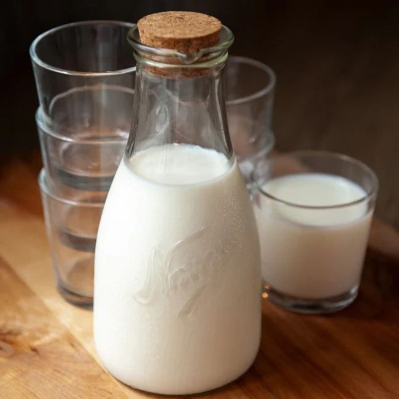 Melkemugge med kork 700ml Norgesglasset