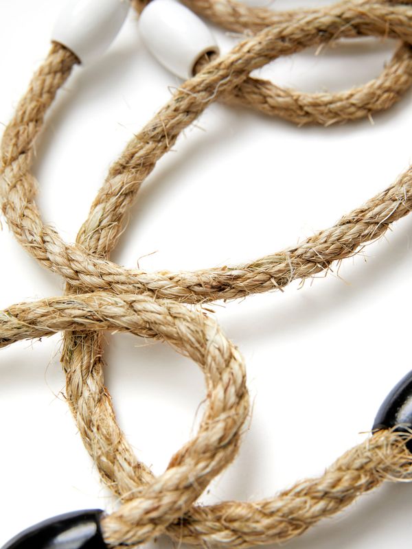 Retro Ringspill Faia - Pinne av furu og ringer av jute Vinga
