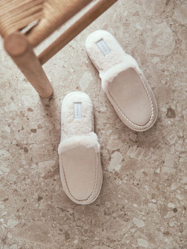 Slip-in Tøfler Bowen L/XL, beige - Vinga 