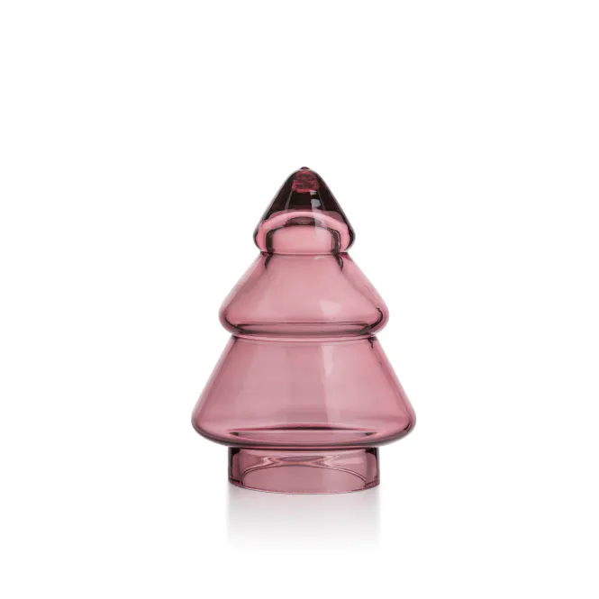 Hovedbilde Gran glasstre 11,5 cm i rosa glass Hadeland ...