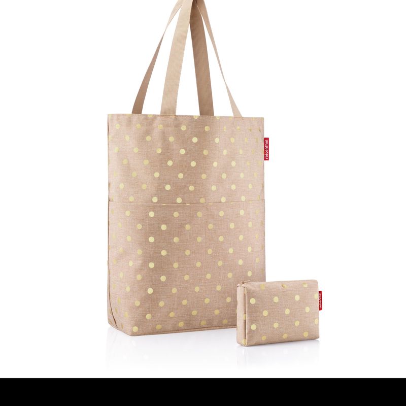 Gavesett Veske & Sminkemappe Dots Coffee - Reisenthel