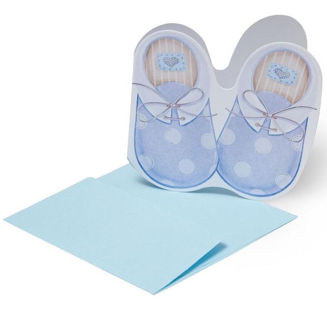 Hovedbilde Nyfødtkort S Baby Shoes Boy Legami