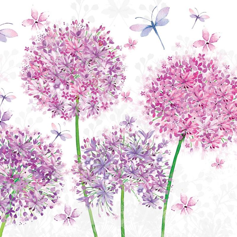 Middagsservietter Blomster 