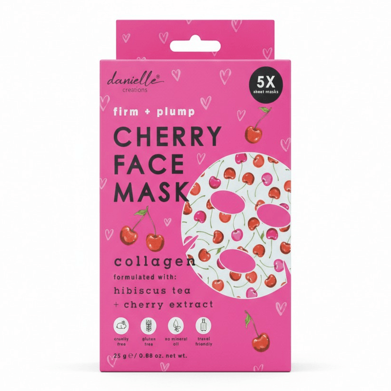 Cherry Collagen Sheet Mask – 5 pk