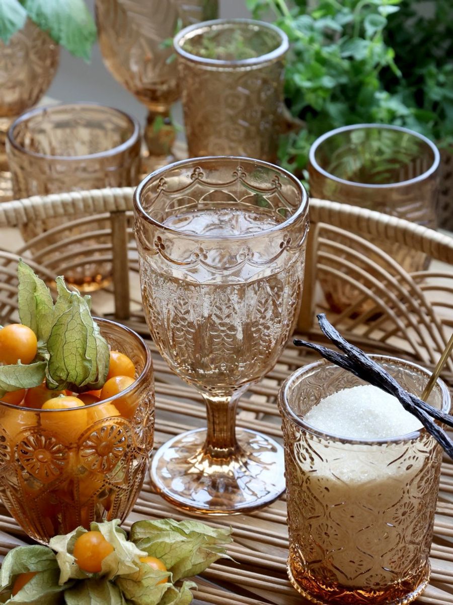 Saint-Émilion glass med mønster – 6 stk