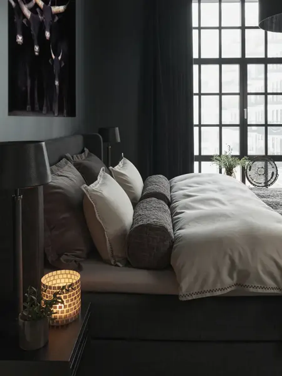 Halvor Bakke Velsao smårutet lyslykt, 15x15 Beige/Natur Capiz