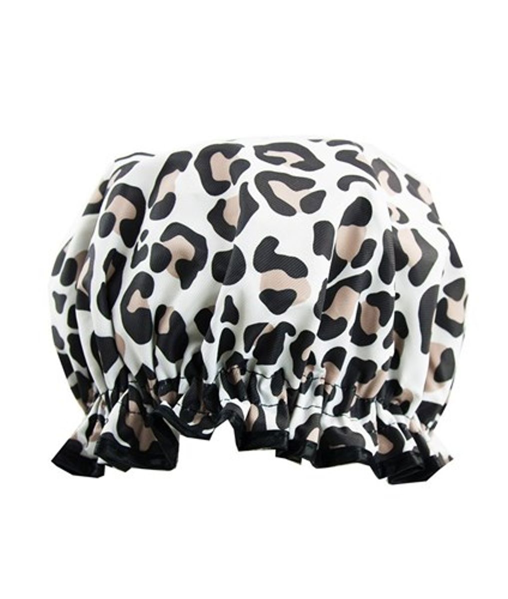 Dusjhette i leopardmønster, The Vintage Cosmetic Company 