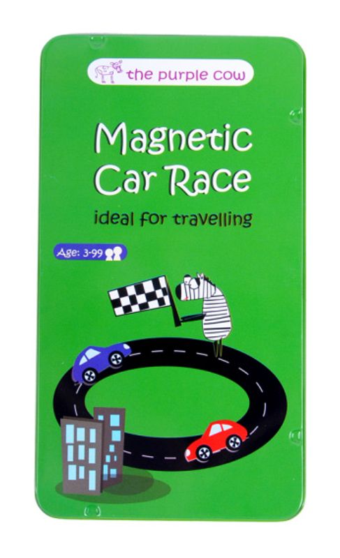 Magnetisk reisespill - Car Race fra Purple Cow