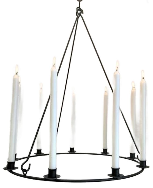 Spegels Lysekrone Håndsmidd for 9 lys, 58 cm