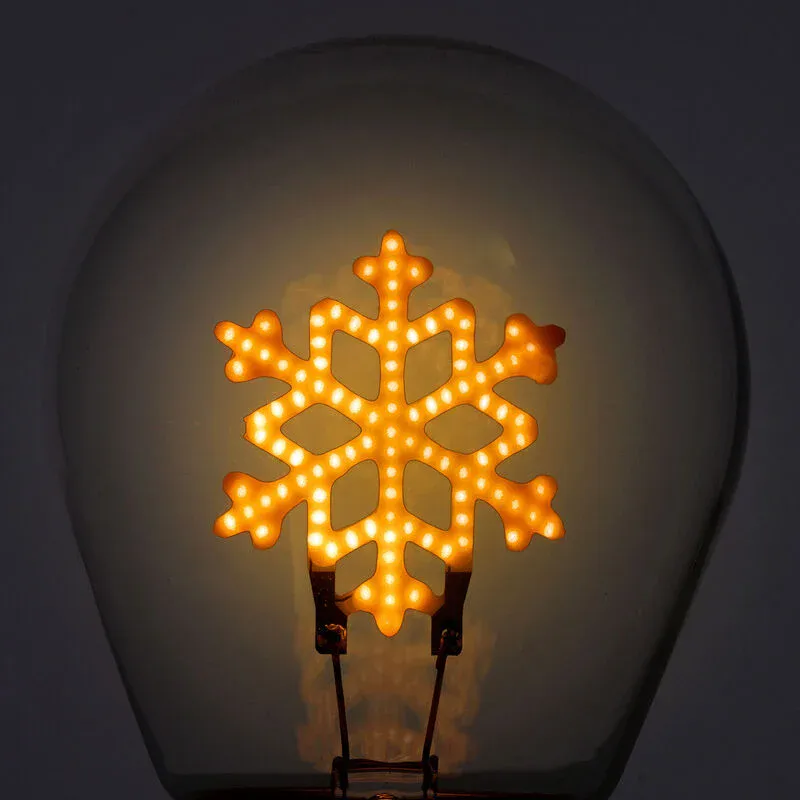 Lyspære lampe, oppladbar Snøflak Legami 