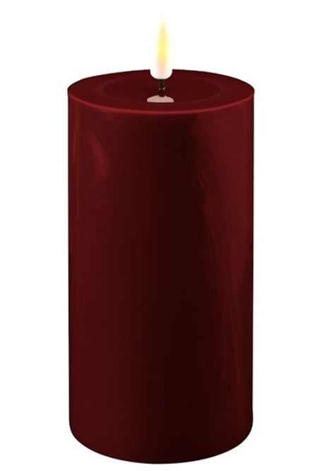Hovedbilde Deluxe Homeart Bourgogne LED Kubbelys 7,5 x 15 cm
