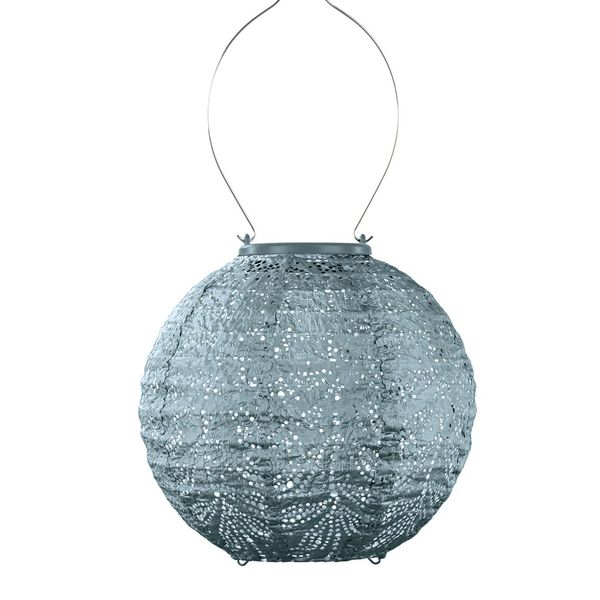 Hovedbilde Lumiz Solcelle Led Lykt Round 20 Folia Grey Blue