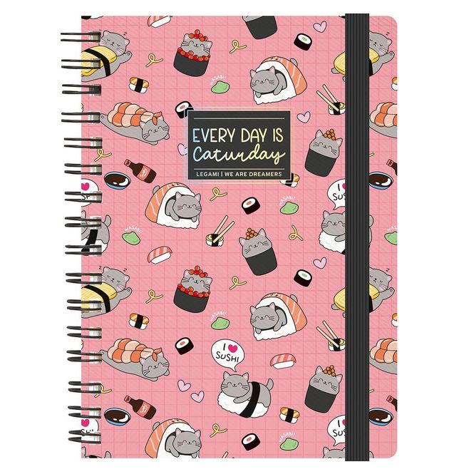 Hovedbilde Notatbok Spiral A5 Sushi katt