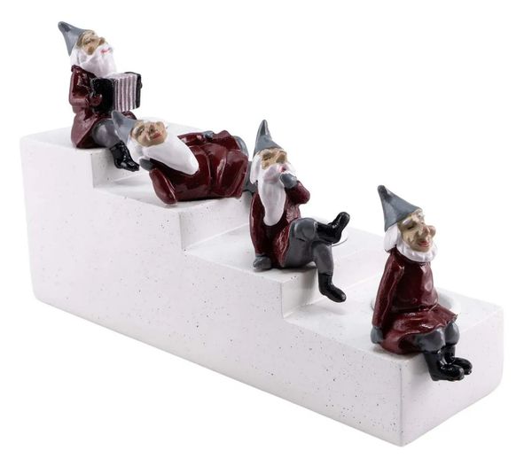 Hovedbilde Harvesttime Adventslysestake 4 Nisser, rød 