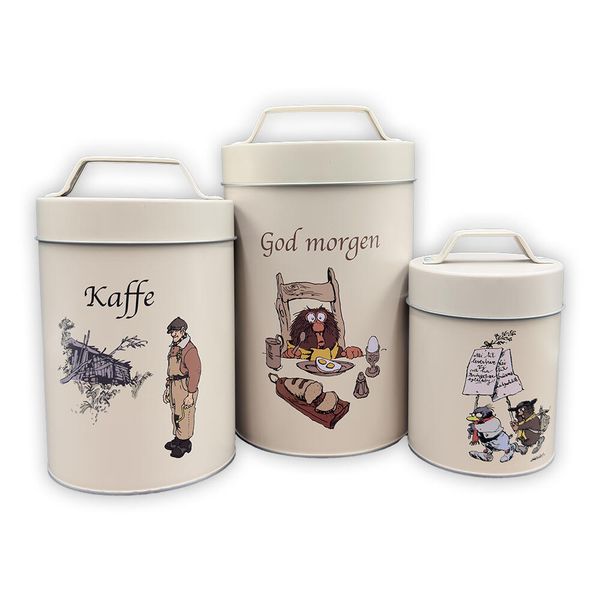 Hovedbilde Flåklypa Oppbevaringsbokser, Sett à 3 stk