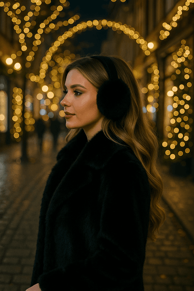 Hovedbilde Ørevarmer Super Fluffy, sort