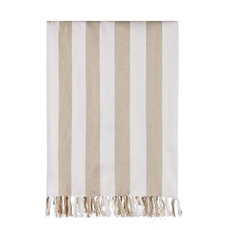 Ornos GRS Hamamhåndkle – Beige & Hvit | Vinga