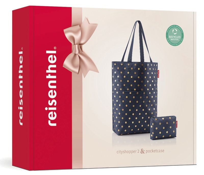 Gavesett Veske & Sminkemappe White Dots - Reisenthel