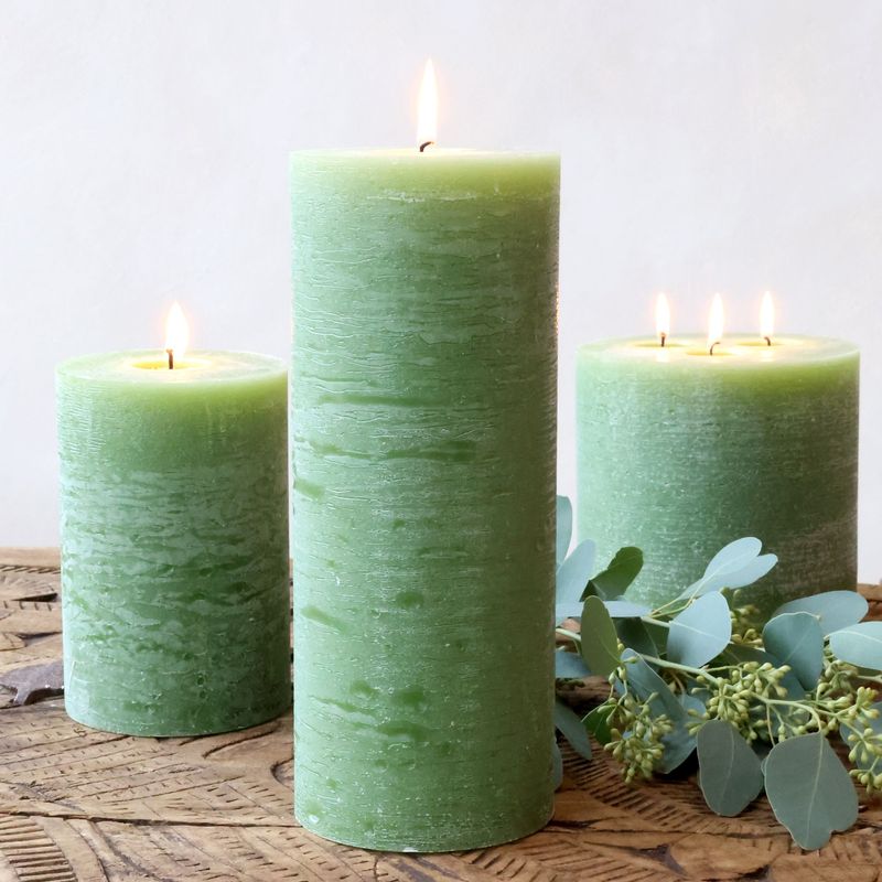 Macon kubbelys rustikk 150 timer – forrest green (H25 / Ø10 cm)