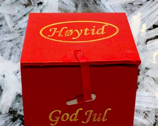 Hovedbilde Julekule, håndmalt Nisse med lykt