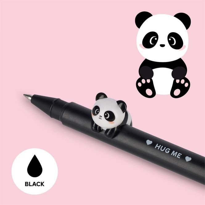 Hovedbilde Gel penn m. avtakbar Panda, sort blekk