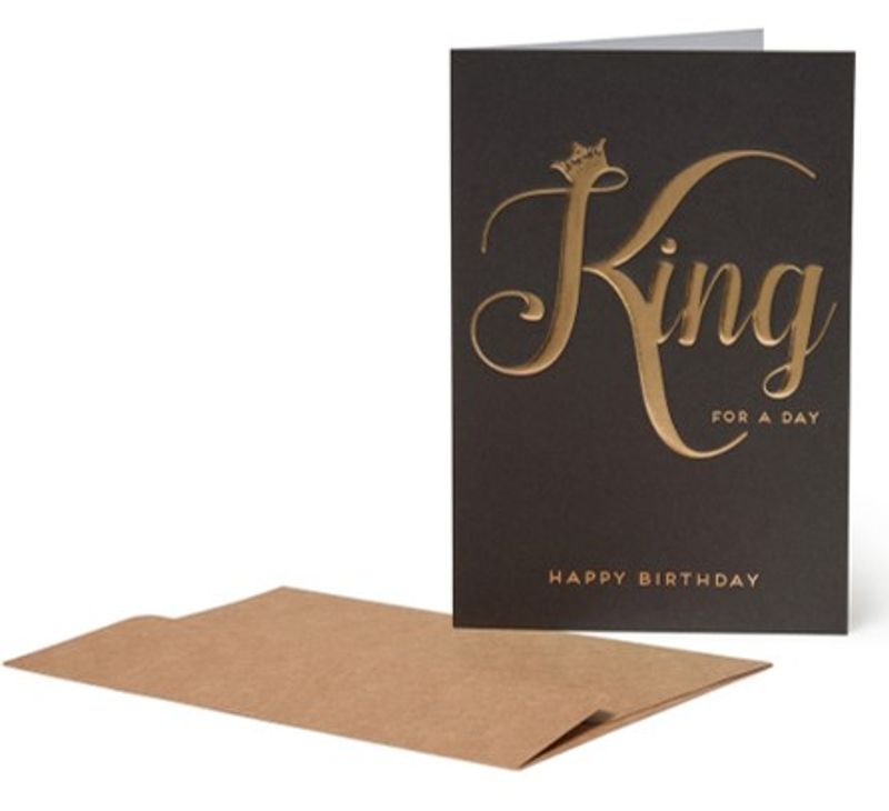 Bursdagskort L King For A Day Legami