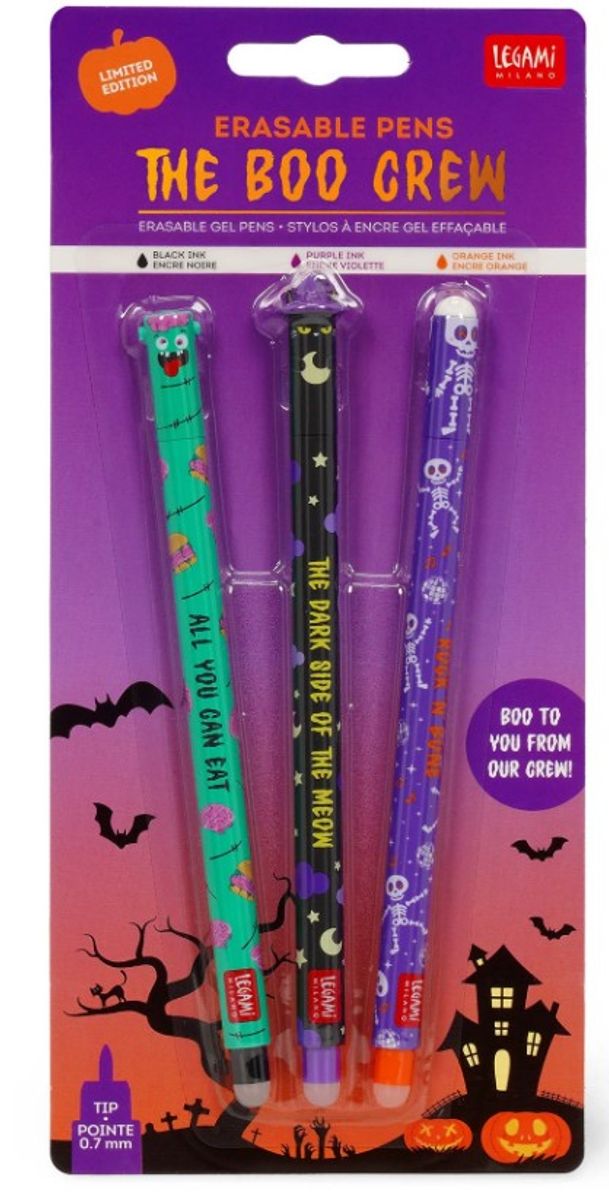 Viskbar Penn / Kryssordpenn Limited etd 3 pk Halloween 