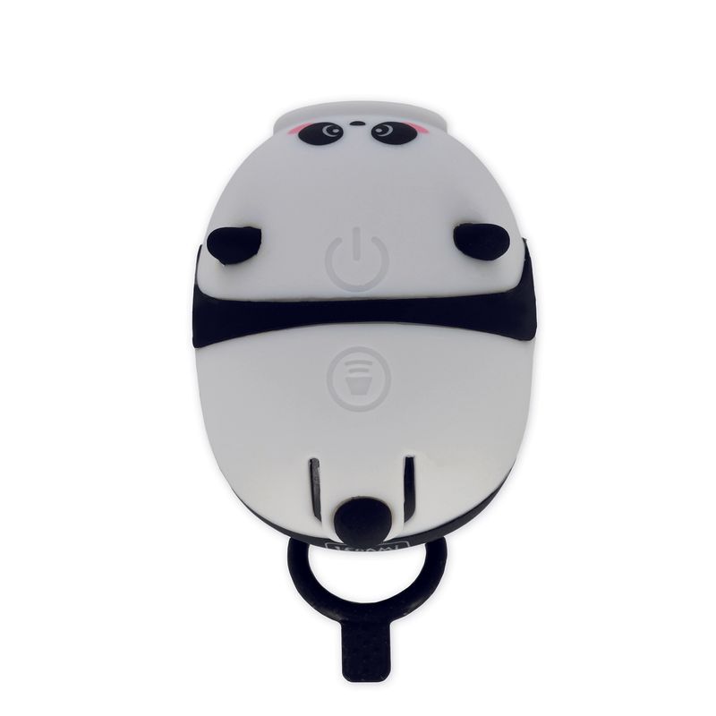 Ladbar sykkelys m/ bjelle Panda