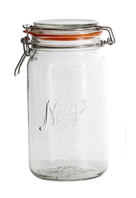 Hovedbilde Norgesglasset 1L med hengslet lokk 