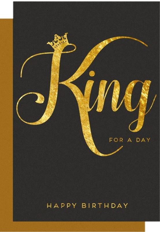 Bursdagskort L King For A Day Legami