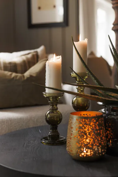 Hovedbilde Lama Anderlecht lyslykt H18,Messing med hull