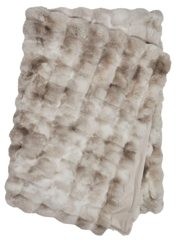Pledd Misty 120 x 180 cm  - Sand Skinnwille