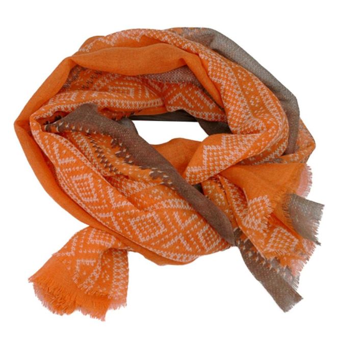 Hovedbilde 100% Ullskjerf Marius® Oransje