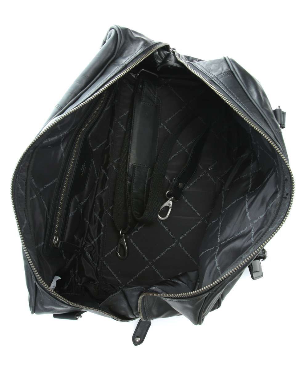 The Chesterfield Brand Liam Weekend Bag i skinn, Sort