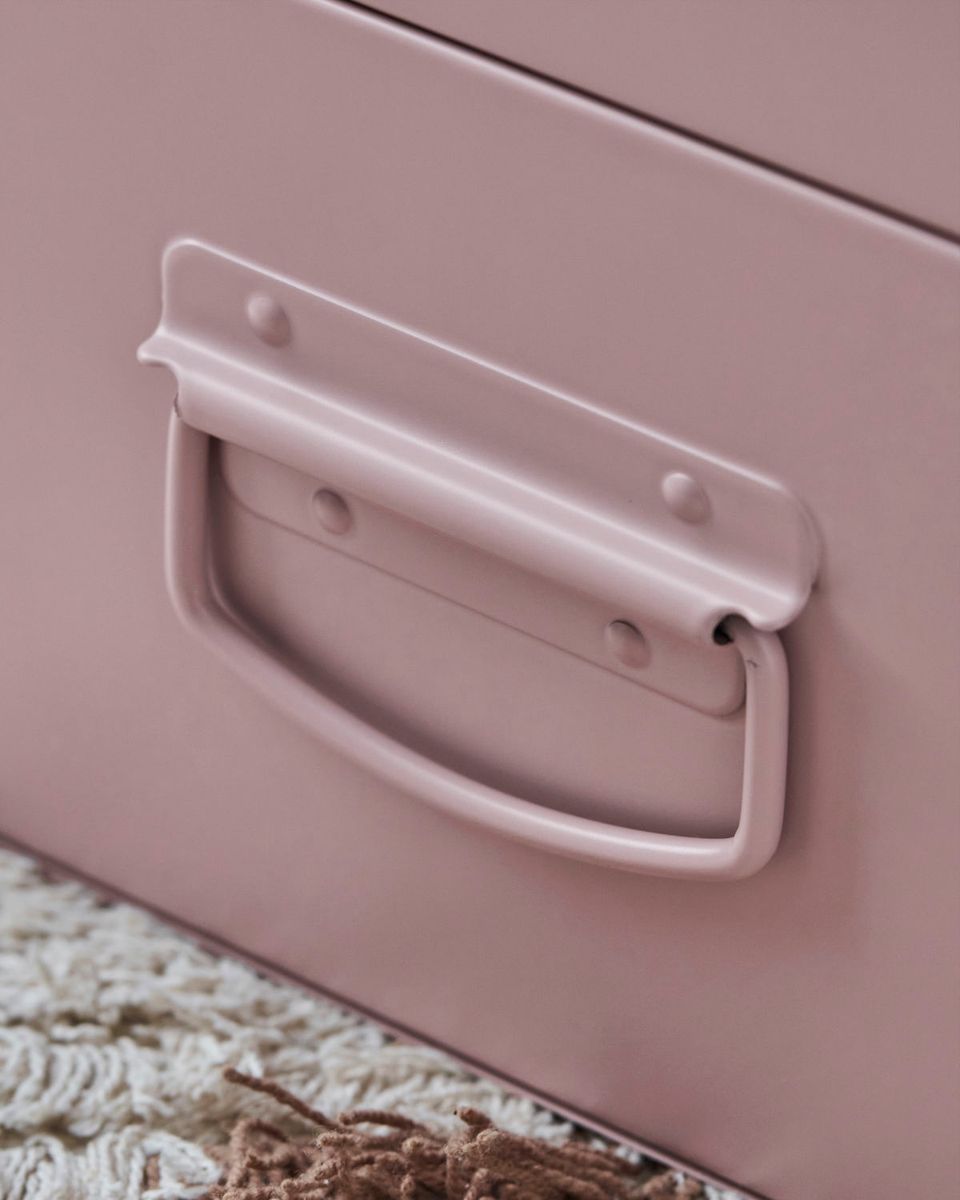 House Doctor Oppbevaringbokser Metal, beige/rose