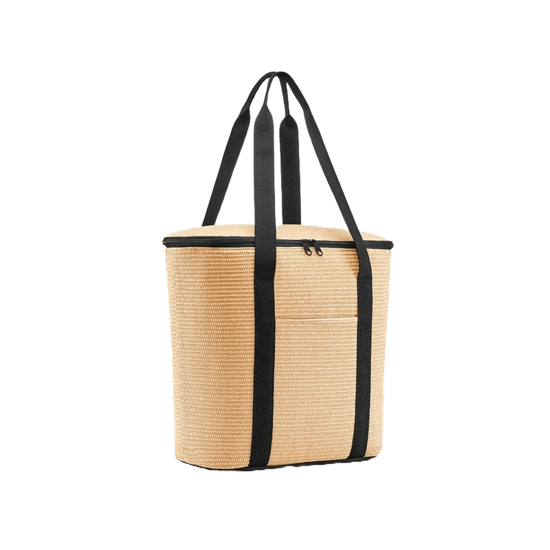 Reisenthel Kjølebag Thermoshopper 15L, Black Raffia 