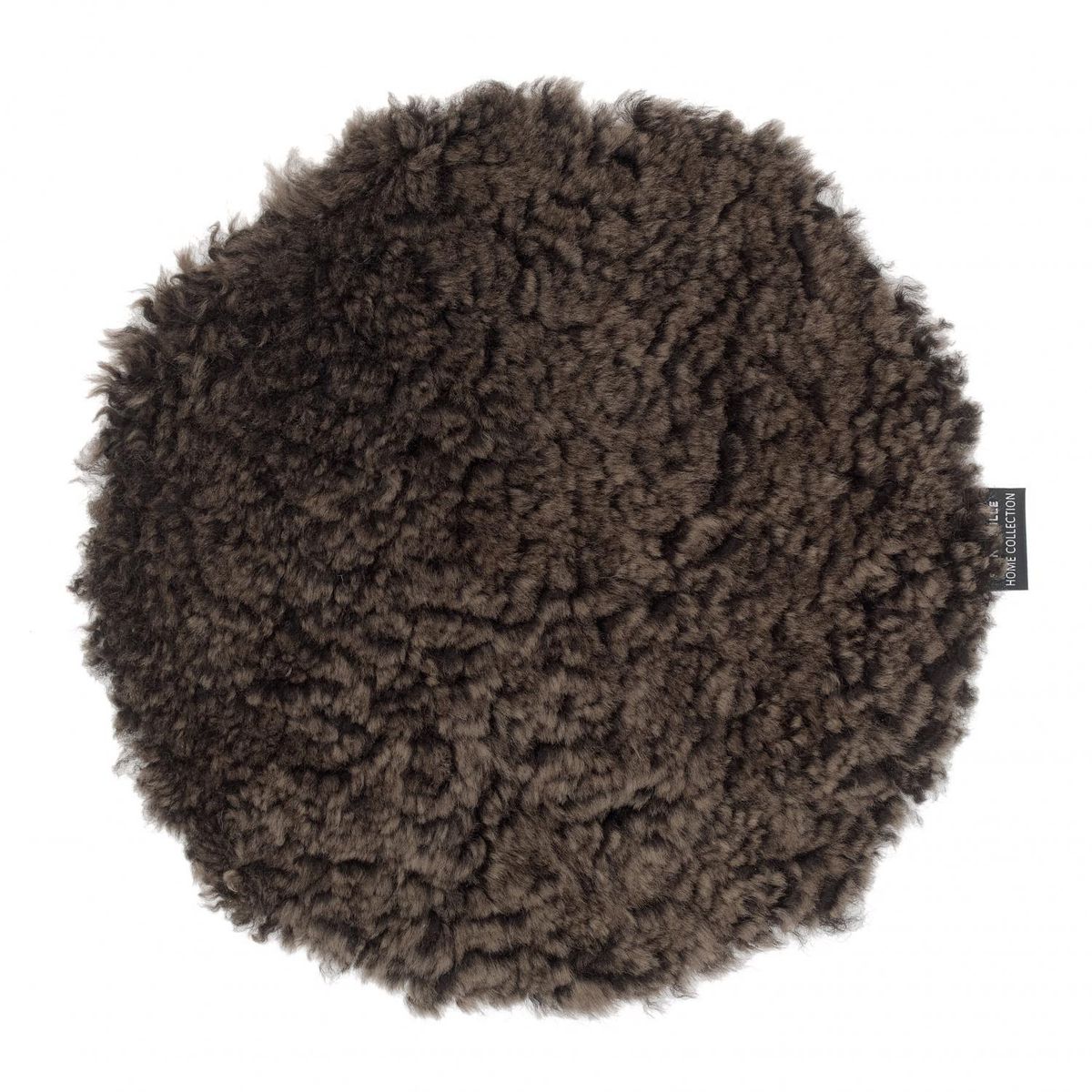Stolpute & sitteunderlag Curly brun Skinnwille